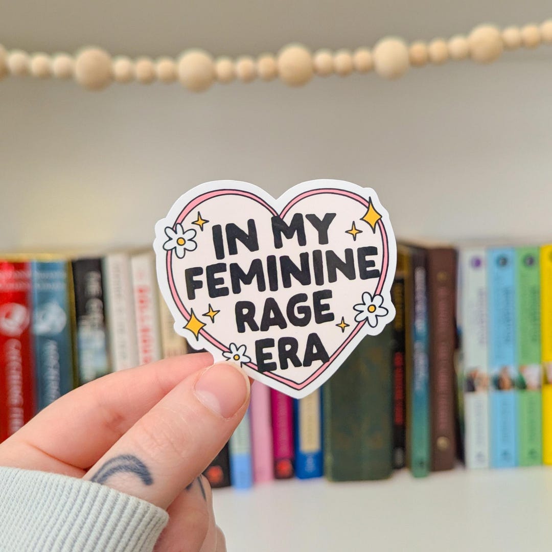 Feminine Rage Era Sticker | Water Bottle Decal | Tumbler Sticker | in ...