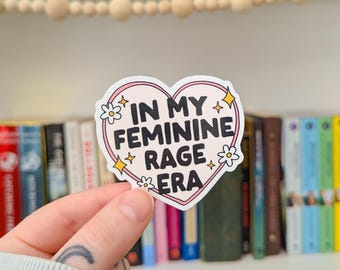 Klistermärke för feminin ilska-eran | dekal för vattenflaska | klistermärke för tumlare | i min feminina ilska-era | klistermärke för feminin ilska | feminist | patriarkat