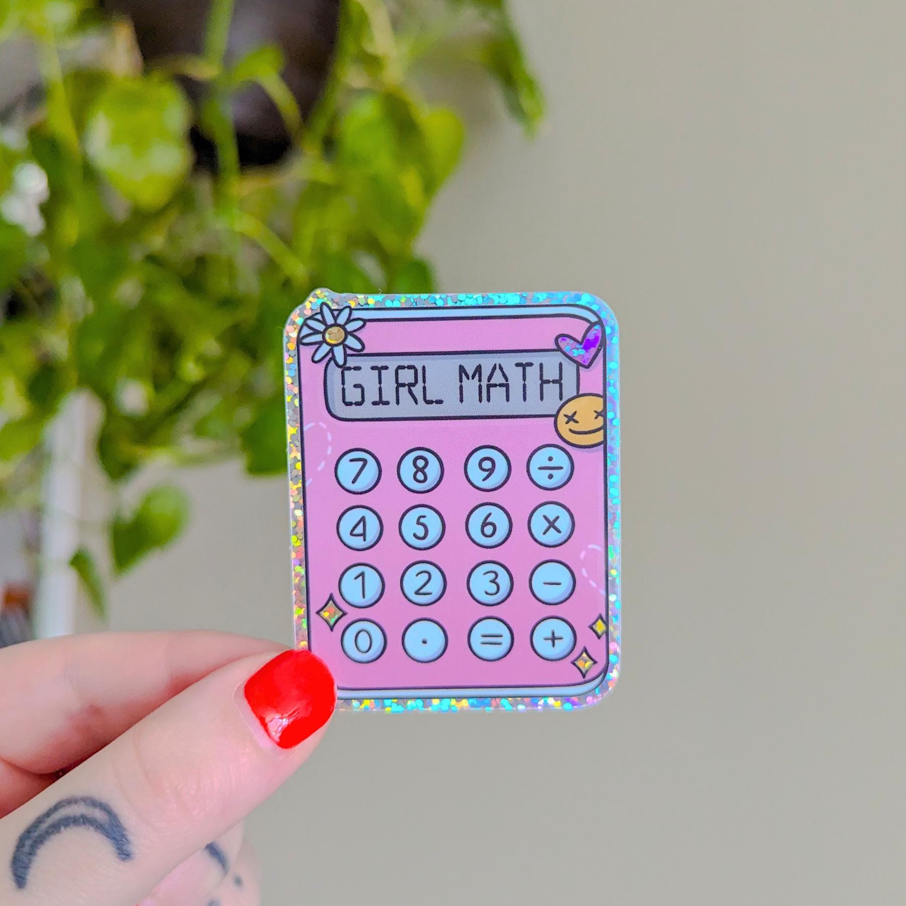 Fun Math Sticker For Teen Girl Math Sticker | Glitter Sticker | Funny Sticker | Tiktok Viral ...