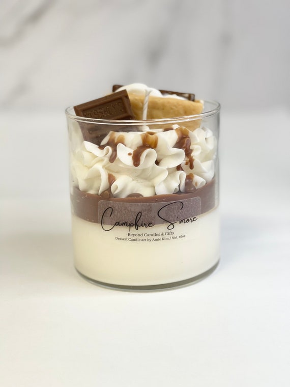 Campfire S’more Candle( 16oz) Soy candles, Dessert Candle, Best Gift for her, Anniversary, Birthday Gift, Christmas Gift, Holliday Gift