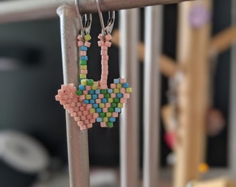 Mismatched Heart Earrings