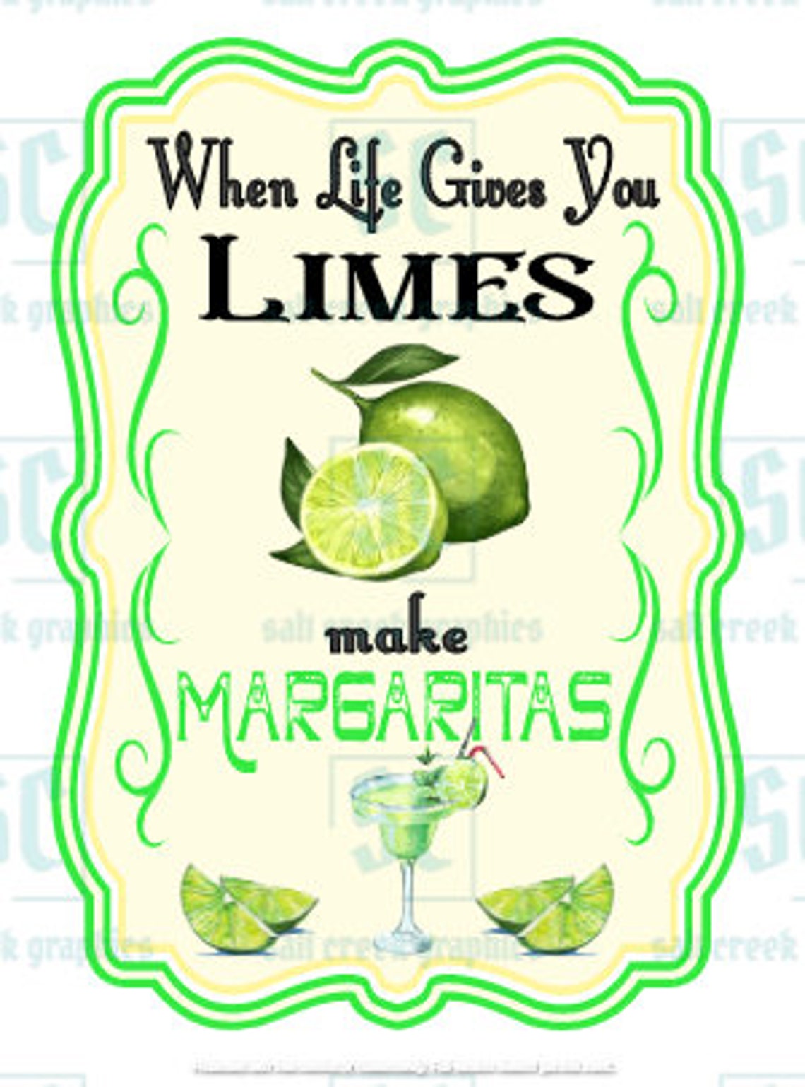 When Life Gives You Limesmake Margaritas Sublimation PNG and SVG Etsy