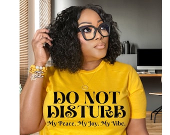 Do Not Disturb My Peace SVG Bundle Two Fonts Sarcastic Funny Quote
