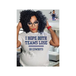 Superbowl, j'espère que les deux équipes perdront des cow-boys SVG PNG. Téléchargement numérique. Fichier de coupe Cricut