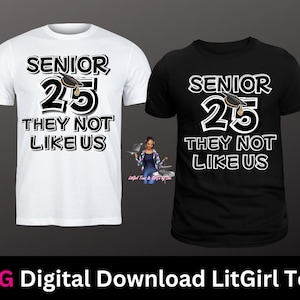 Senior 25 Sie mögen uns nicht PNG | Cooles Graffiti-inspiriertes Design | Digitaler Download | Graduierung