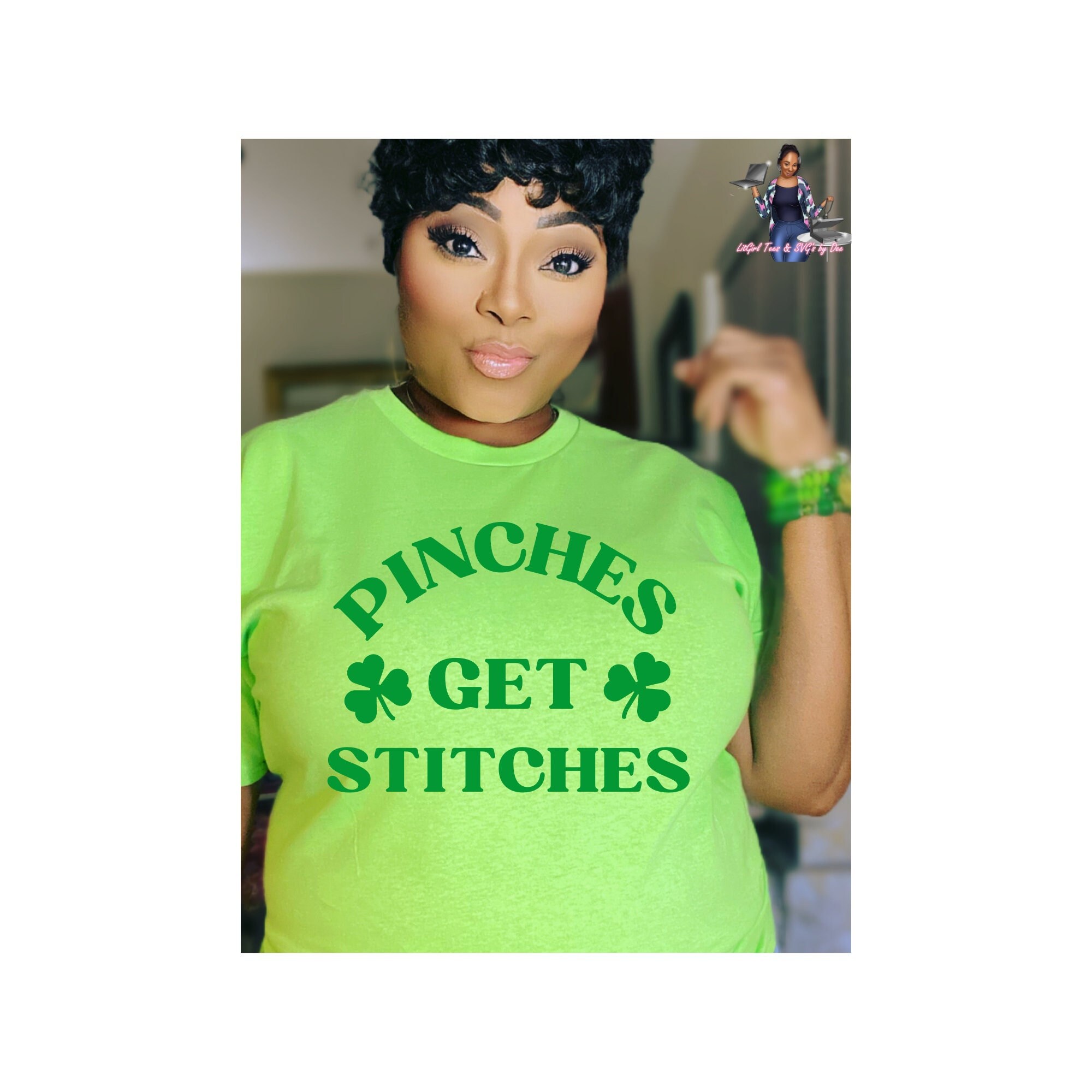Pinches Get Stitches Two Font Bundle St. Patricks Day Irish SVG PNG Cut file for Cricut Machine Funny Sarcastic Quote Digital Download