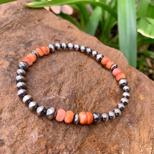 Double Layer Ceramic Beads Strung With Leather and Antique