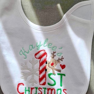 Christmas baby bibs