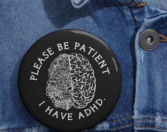 Adhd Button - Etsy