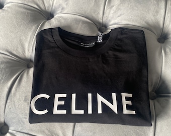 Inspired logo Celine tshirt available in variety of colours & sizes