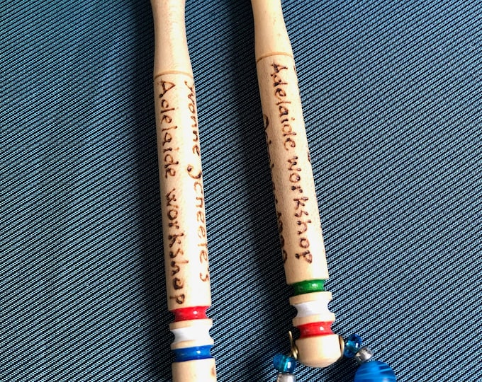 wooden lacemaking bobbins