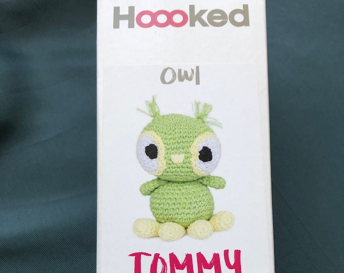 Crochet kit Owl, Amigurumi, Hoooked DIY Craft Set