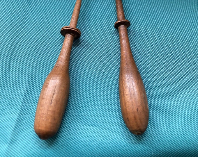 wooden lacemaking bobbins