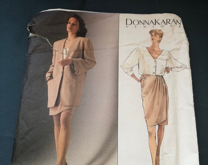 Vogue American Designer, Ladies jacket, top and skirt Sewing Pattern, Factory Folded, Vogue 2512, Donna Karan