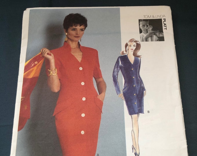 Vogue Attitudes Ladies dress Sewing Pattern 2896, Vintage, Tom and Linda Platt