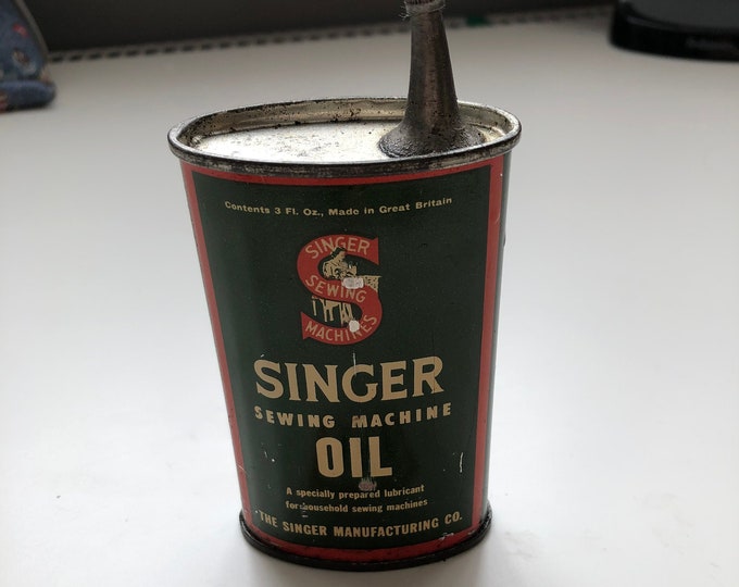 vintage singer oil can