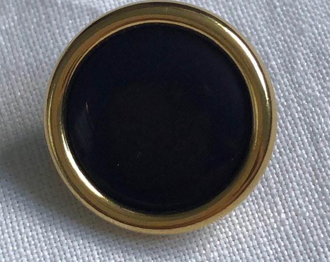 Buttons, Vintage circular very dark blue fashion buttons