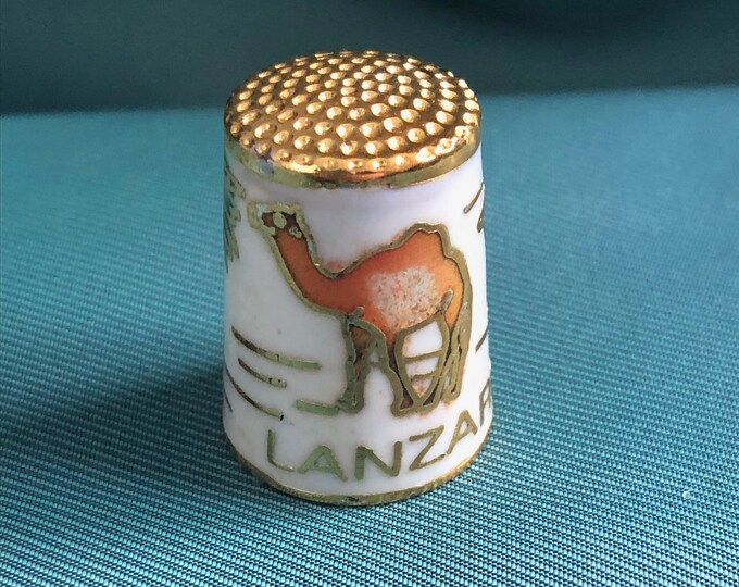 Vintage Cloisonné Thimble Camel - Lanzarote