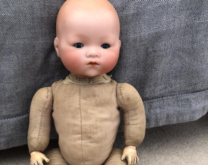 Rare Armand Marseille Collectible China Doll, Vintage Charm