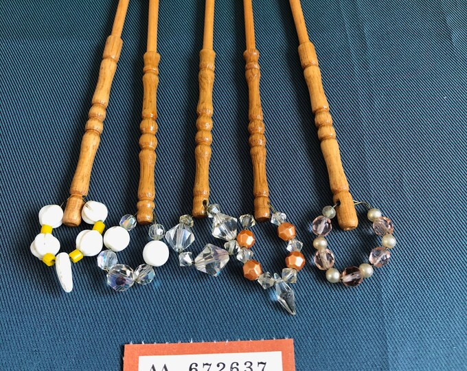 wooden lace bobbins