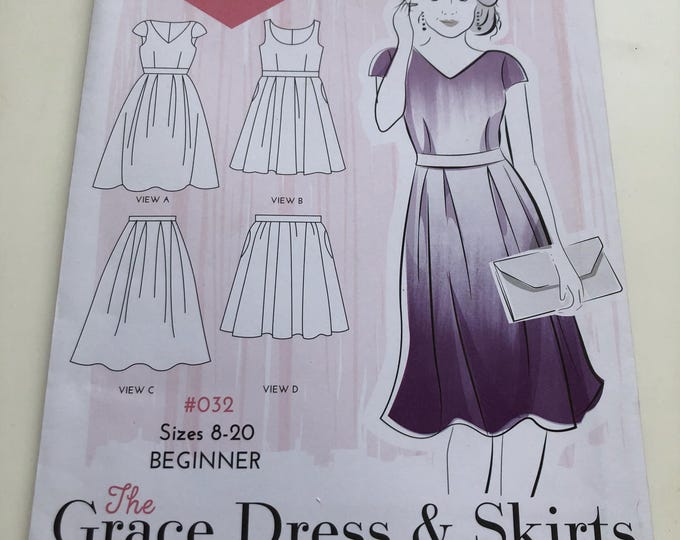 The Grace Dress and skirts pattern, UNCUT, Factory Folded Simply Sew No. 32