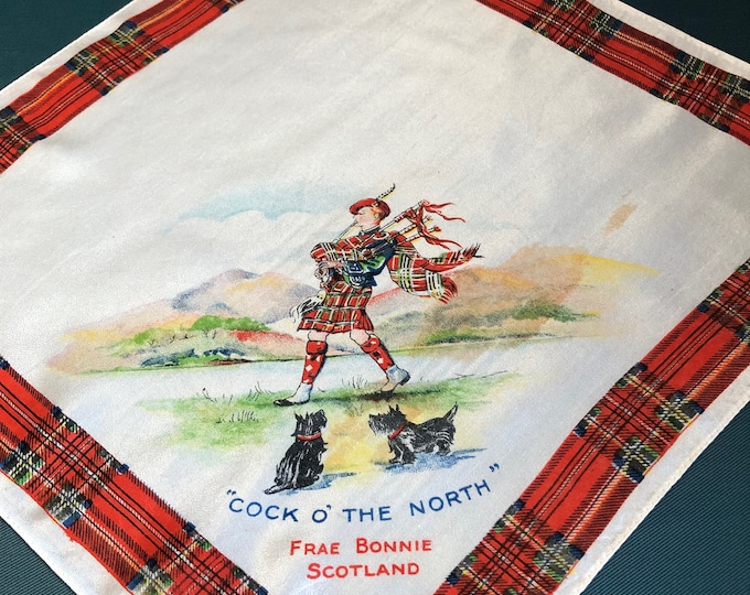 vintage satin handkerchief