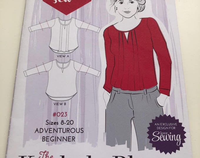 The Keyhole Blouse pattern, UNCUT, Factory Folded Simply Sew No. 23