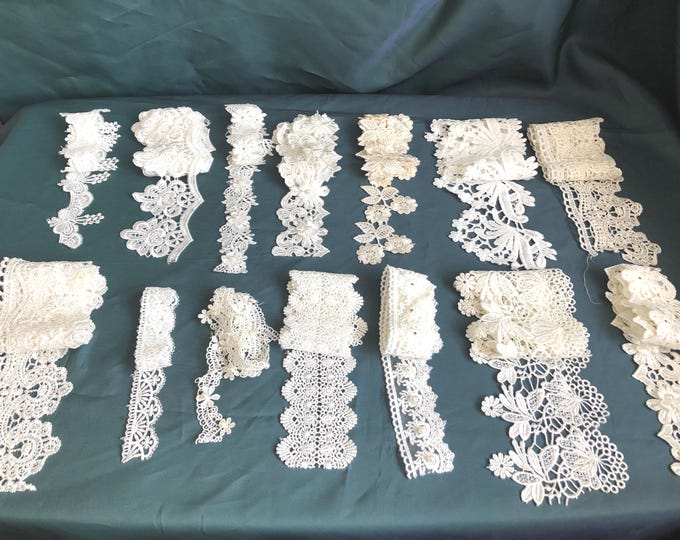 Slow stitch, Junk journal lace No. 5