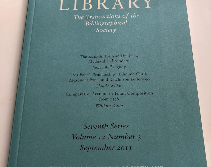 The Library, The transactions of the bibliographical society