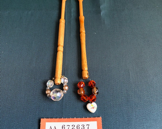 wooden lace bobbins