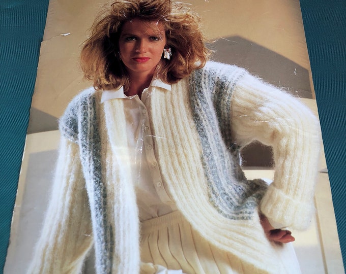 Paper vintage knitting Pattern  - Phildar 5145