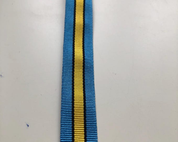 Military grosgrain medal braid, St. Lucia