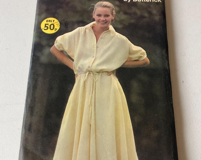 Ladies dress paper Sewing Pattern, Factory Folded, Butterick 6393