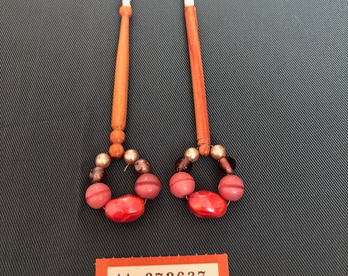 wooden lacemaking bobbins,