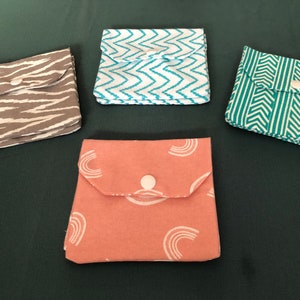 Ear pod pouch, Small personal pouch, ladies sanitary bag, hand made purse