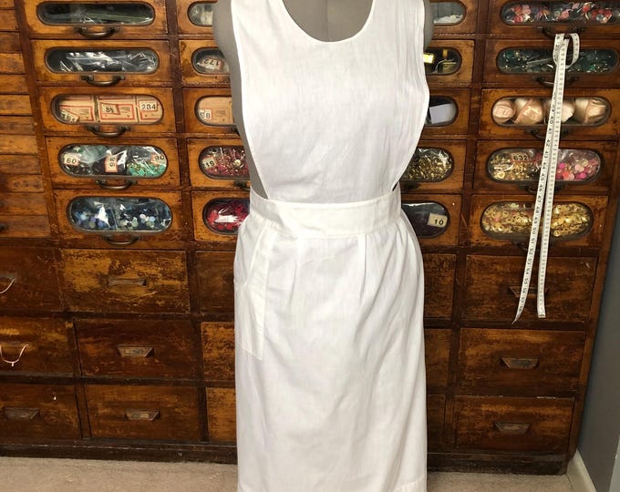 WW2 Nurses Cotton Pinafore Apron