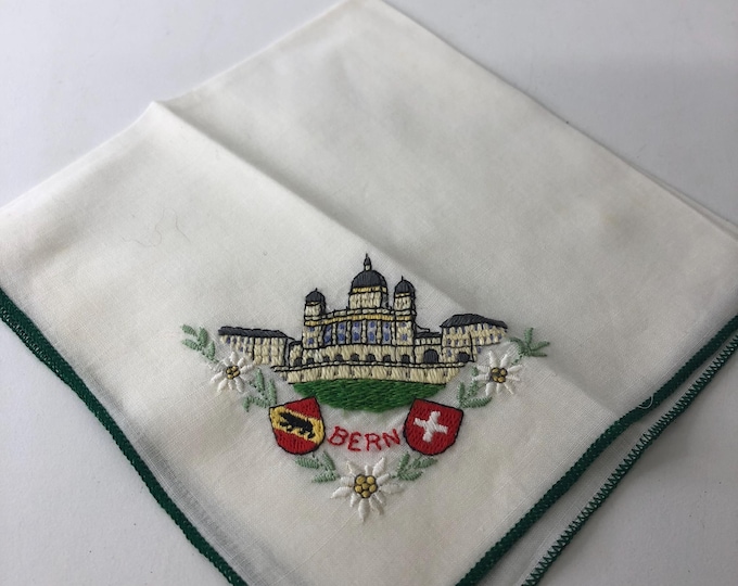 vintage ladies handkerchief, hankie