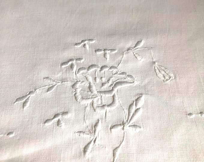 Pair of vintage cotton pillow cases