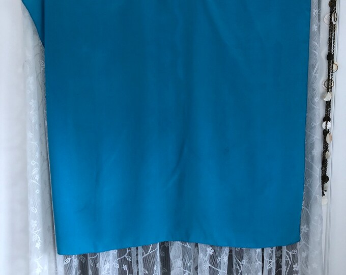 Vintage head scarf in turquoise