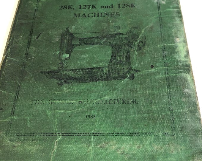 Singer sewing machine illustrated list of parts for 28K, 127K and 128K machines