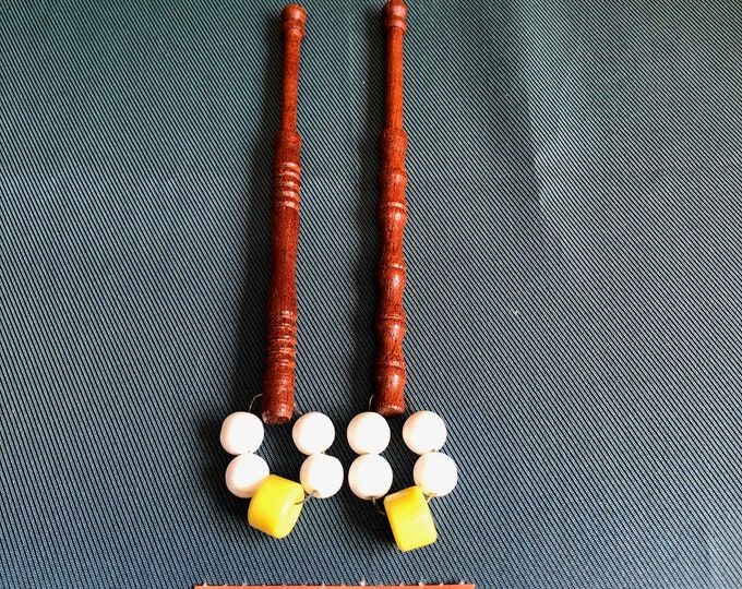 wooden lace bobbins
