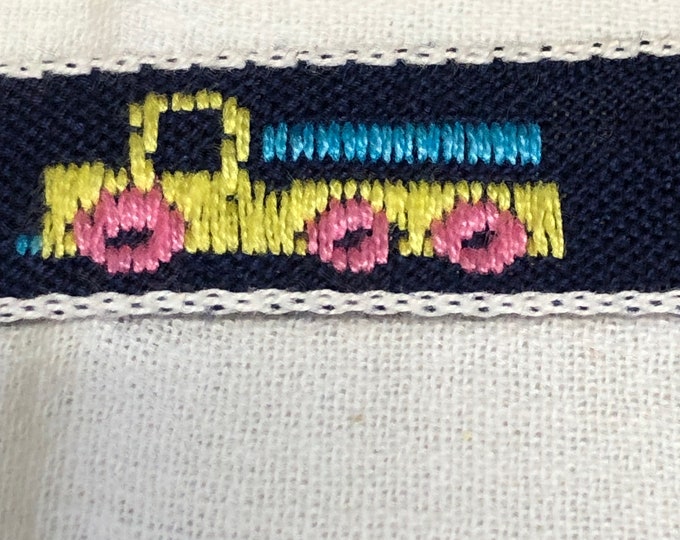 Vintage blue ribbon, embellishment, notions