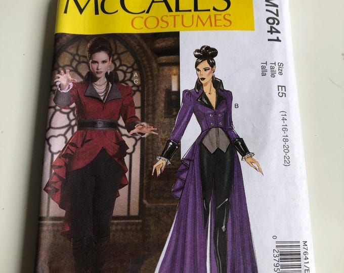 McCalls Costume Paper Pattern M7641