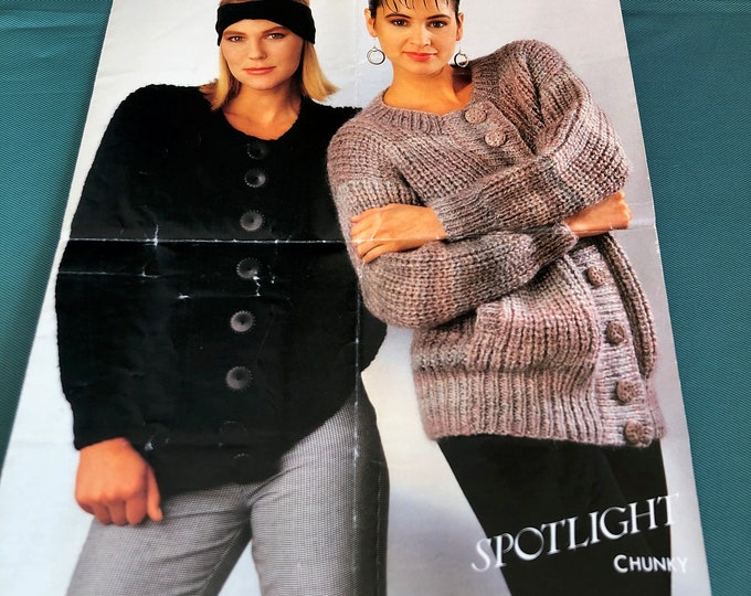 Paper vintage knitting Pattern Hayfield 2754