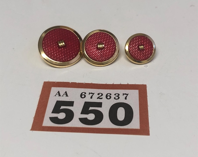 vintage buttons, Rose Pink and Gold