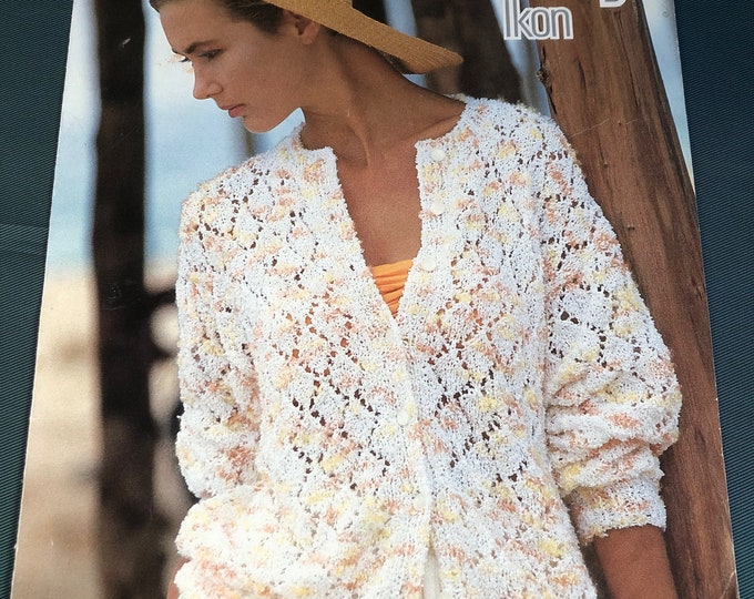Paper vintage knitting Pattern Wendy Ikon 2990