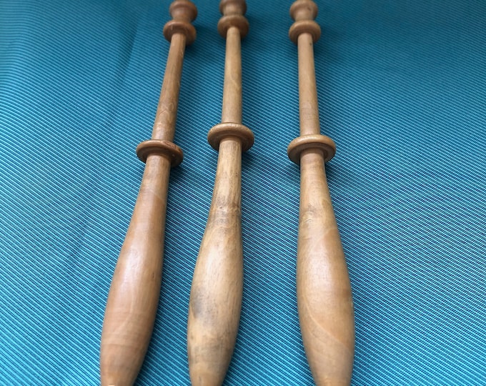 wooden lacemaking bobbins