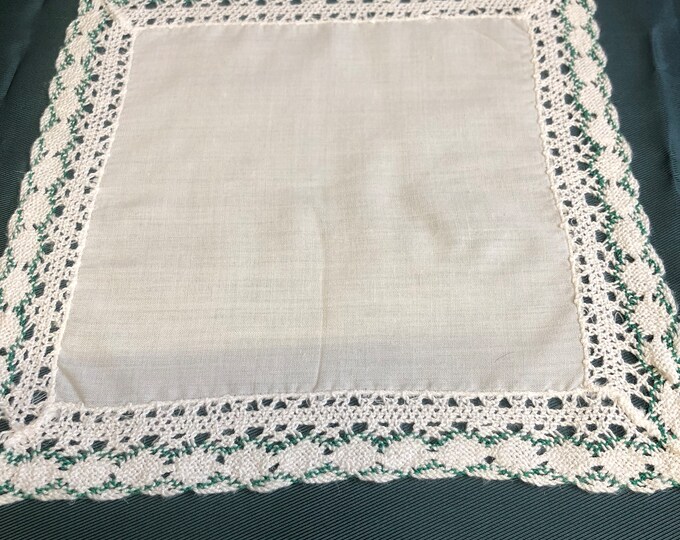 vintage ladies handkerchief, hankie