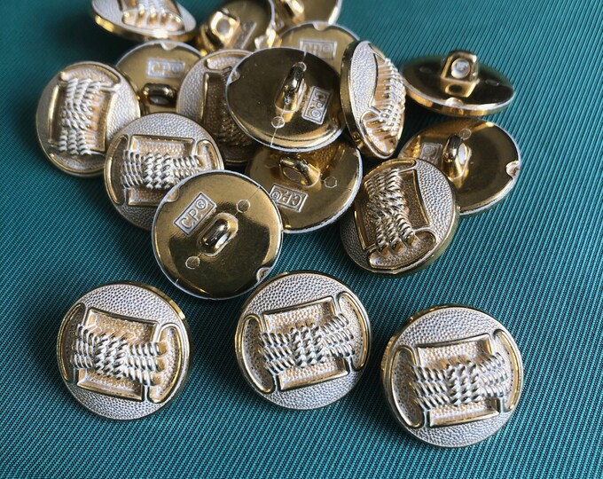 Buttons, Vintage gold and silver coloured buttons