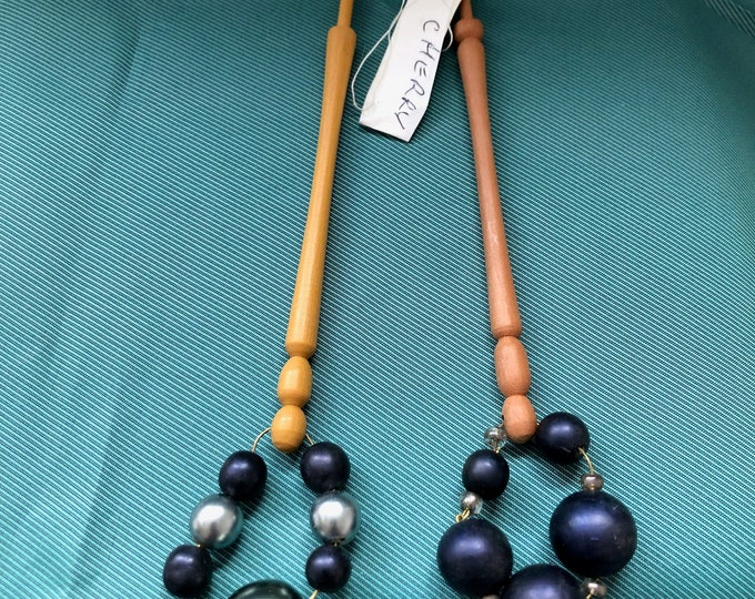 wooden lacemaking bobbins